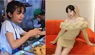 Penjual ayam goreng 17 tahun di Pasar Thailand menjadi viral karena mirip dengan Lisa BLACKPINK. (sumber: TikTok/kingstreetfood5)