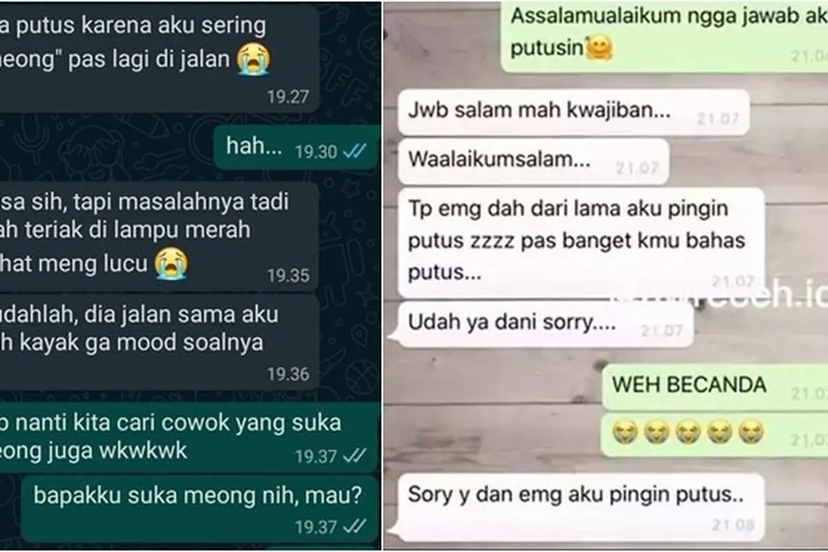 8 Chat Netizen saat Putus dari Pacar Ini Justru Kocak, Alasannya Bikin Geleng Kepala