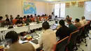 Suasana konferensi pers terkait praperadilan yang diajukan pemilik kapal MV SS2, Jakarta, Selasa (6/10/2015). Susi mengabarkan pengadilan negeri Sabang menolak putusan praperadilan yang diajukan pemilik kapal MV SS2. (Liputan6.com/Faizal Fanani)