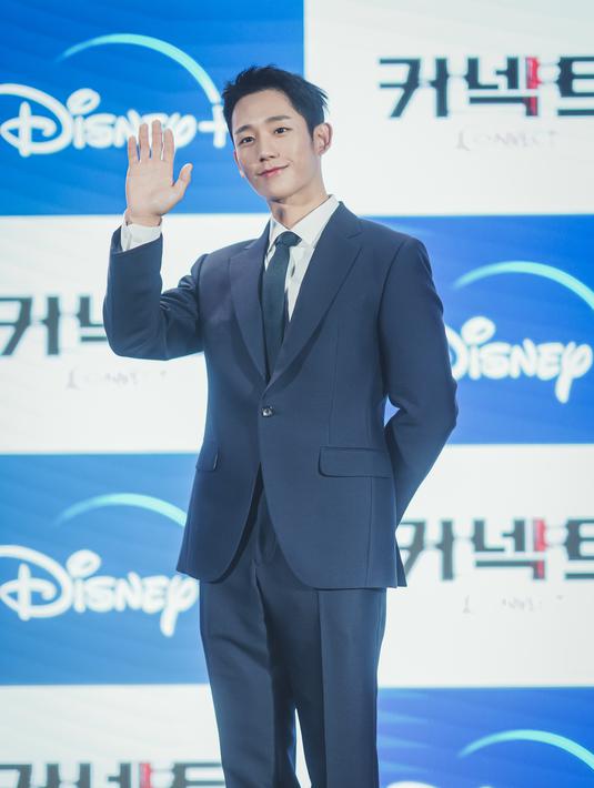 Jung Hae In dalam konferensi pers Connect. (Foto: Disney Plus Hotstar)