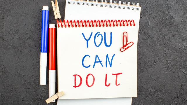 Ilustrasi kata-kata bahasa Inggris, semangat