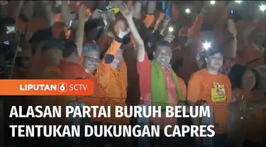 Partai Buruh menggelar kampanye akbar di Istora Senayan Jakarta, untuk menyuarakan berbagai kebijakan, seperti mencabut omnibus law. Namun dalam kesempatan ini Presiden Partai Buruh, Said Iqbal juga menyampaikan alasannya yang belum memutuskan dukung...