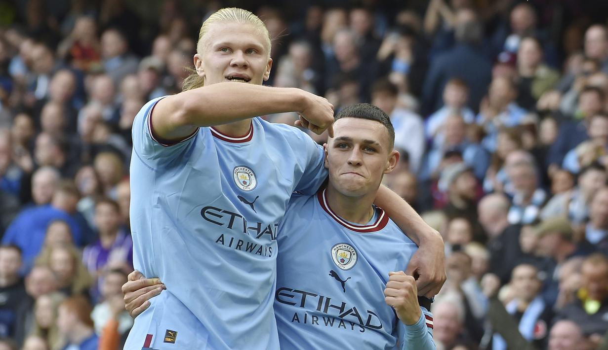 Liga Inggris musim 2022/2023 sepertinya akan menjadi arena unjuk ketajaman para pemain dengan kemampuan mencetak tiga gol alias hattrick dalam satu laga. Baru berjalan 9 pekan, tercatat 5 pemain telah berhasil mengemas hattrick di Liga Inggris musim ini, bahkan striker anyar Manchester City Erling Haaland telah mengemas 3 kali hattrick. Berikut kelima pemain tersebut. (AP/Rui Vieira)