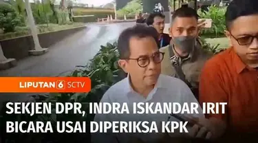 Usai diperiksa KPK, Sekjen DPR RI, Indra Iskandar memilih bungkam. Indra diperiksa dalam kasus dugaan korupsi pengadaan sarana kelengkapan rumah dinas anggota DPR tahun 2020.