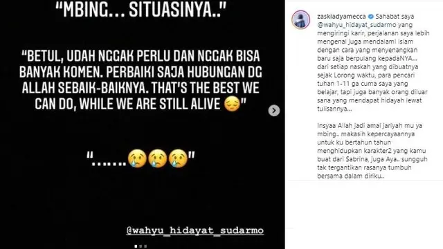 Unggahan Zaskia Adya Mecca