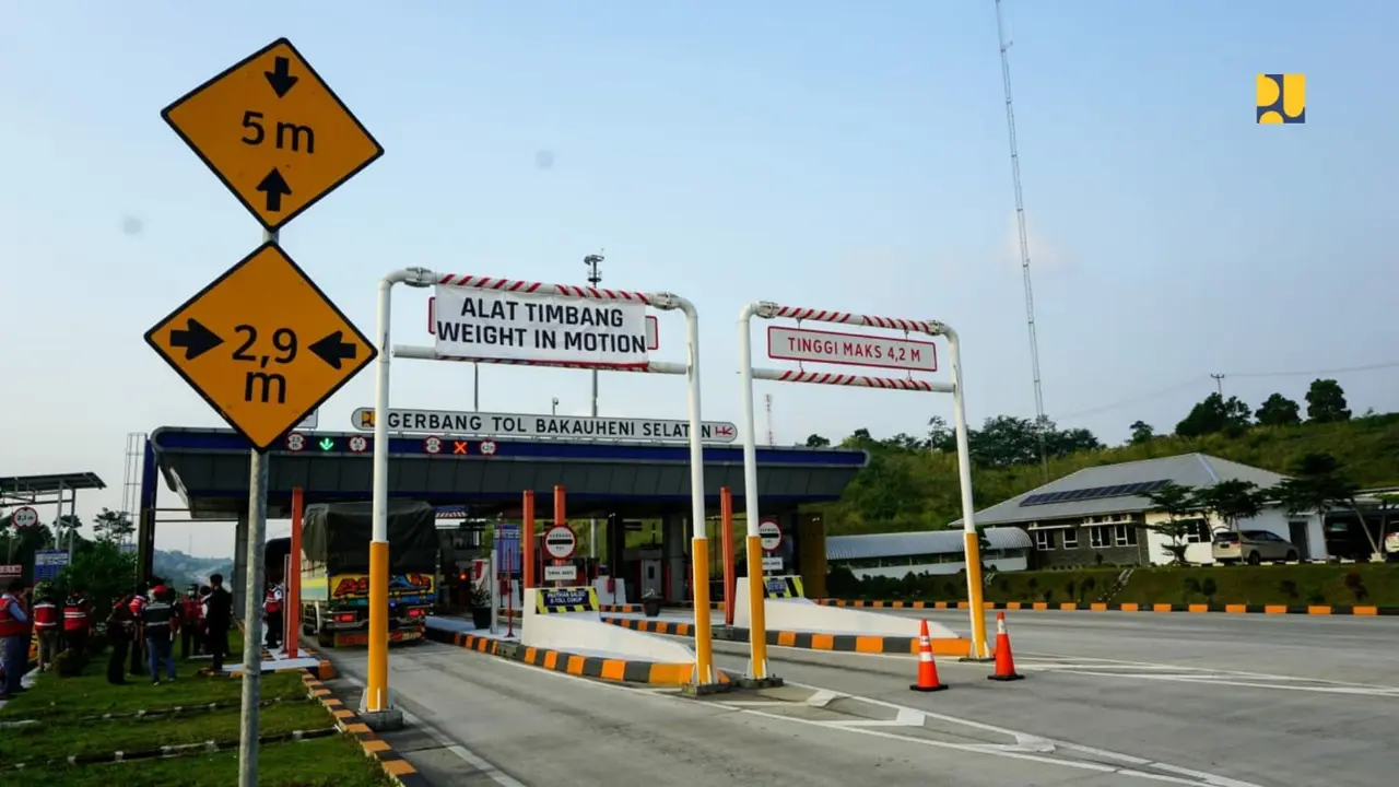 Kementerian PUPR memastikan kesiapan jalan tol dan jalan nasional dari Banten hingga ke Lampung untuk mendukung Mudik Lebaran 2022. (Dok Kementerian PUPR)