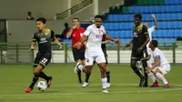 PSM saat meladeni Tampines Rovers di Stadion Jalan Besar, Singapura, dalam laga pertama Grup H Piala AFC 2020 (12/2/2020). (Bola.com/Abdi Satria)