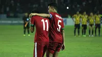 Nurhidayat Haji Haris saat semifinal Piala AFF U-19 2018 melawan Malaysia di Stadion Gelora Delta, Sidoarjo, Kamis (12/7/2018). (Bola,com/Aditya Wany)