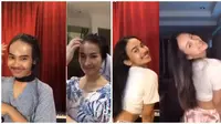7 Aksi Kocak Giswaldani Seleb TikTok Tiru Gaya Artis, Mirip Banget