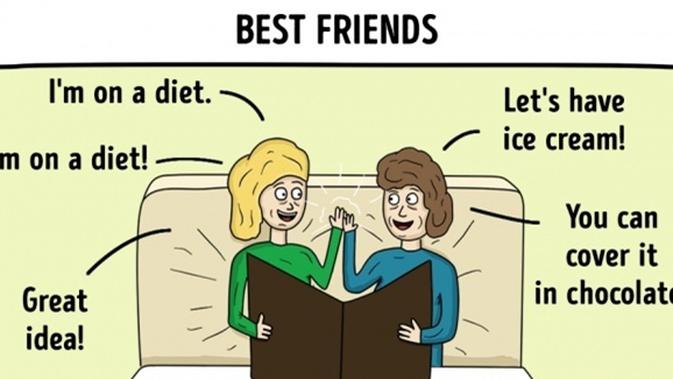  Komik  Lucu  Bedanya Teman Biasa Vs Sahabat  Karib Fashion 