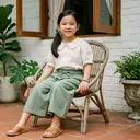 Celana Kulot Anak Perempuan dengan Bahan Lembut, Nyaman untuk Aktivitas Harian