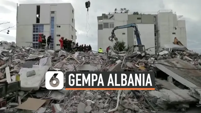 VIDEO: Korban Tewas Gempa Albania jadi 41 Orang