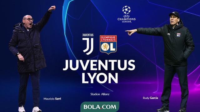 Liga Champions - Juventus Vs Olympique Lyon - Head to Head