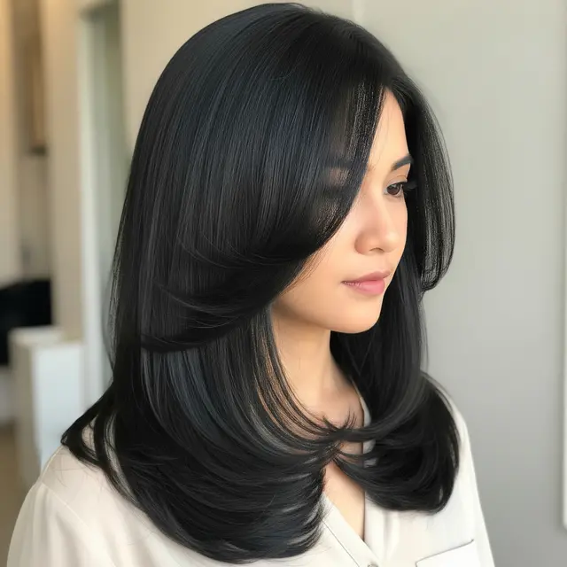 9 Model Rambut Panjang Layer ala Korea