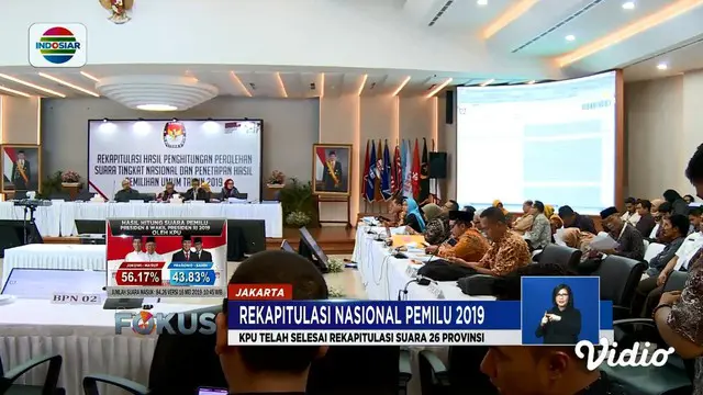 KPU Rampungkan Rekapitulasi Suara Pemilu di 26 Provinsi