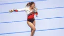 Firdha Irfanaluthfi lulus ke Olimpiade. Penampilannya di atas arena berhasil mencuri atensi. [Foto: Instagram/ Firdha Irfanaluthfi]