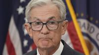 Ketua Federal Reserve (The Fed) Jerome Powell berbicara dalam konferensi pers setelah rapat Komite Pasar Terbuka Federal (FOMC), Rabu, 17 September 2025, di Gedung Dewan Federal Reserve di Washington. (Foto AP/Jacquelyn Martin)