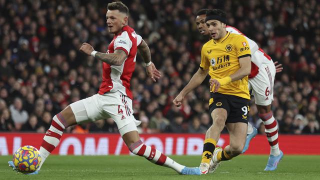 Foto: Lacazette Jadi Penentu Kemenangan Arsenal di Liga Inggris, usai Paksa Kiper Wolverhampton Lakukan Gol Bunuh Diri di Injury Time