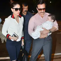 Saif Ali Khan, Kareena Kapoor dan bayi Taimur. (Indiatoday.in)