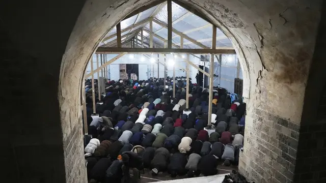 Tarawih Umat Muslim Gaza