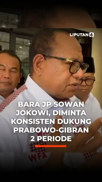 Bara JP Sowan Jokowi, Diminta Konsisten Dukung Prabowo-Gibran 2 Periode