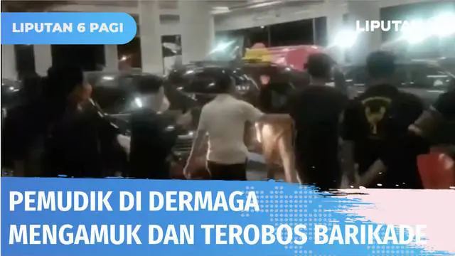 VIDEO: Lama Menunggu, Pemudik di Dermaga Eksekutif Mengamuk dan Kompak Bunyikan Klakson