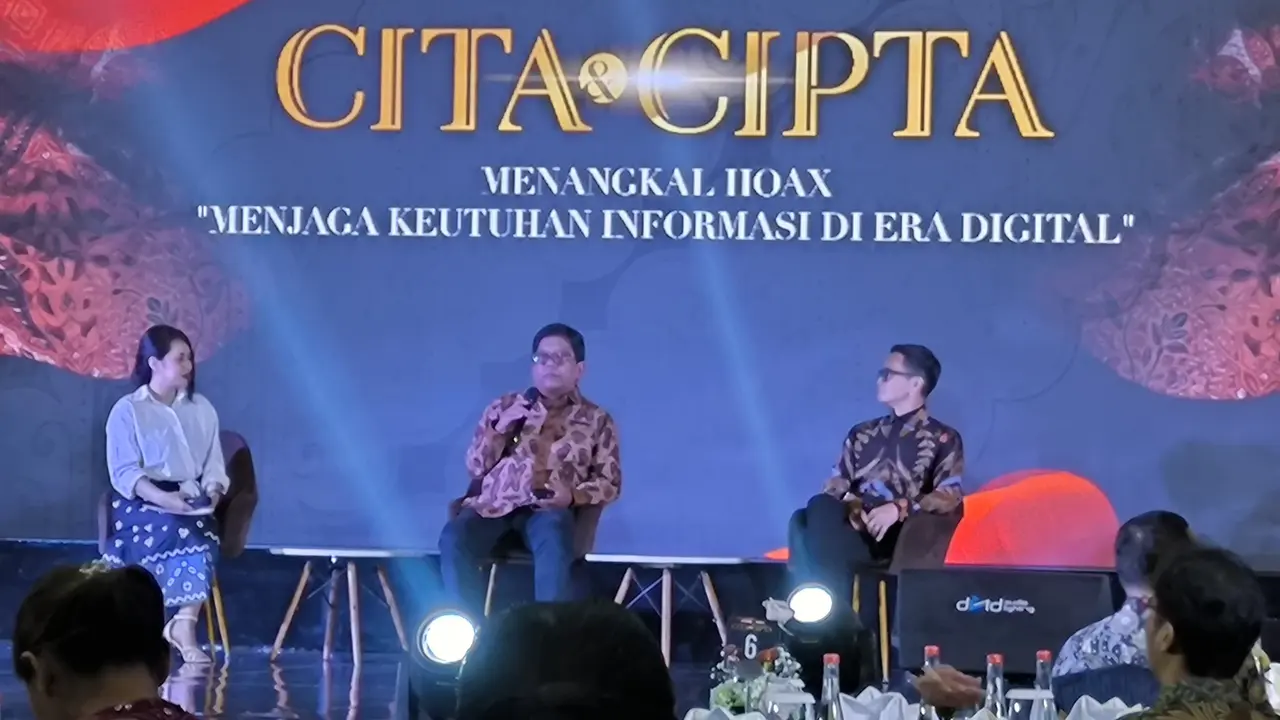 Acara CIPTA & Cita sesi diskusi Menangkal Hoax "Menjaga Keutuhan Informasi di Era Digital" Liputan6.com