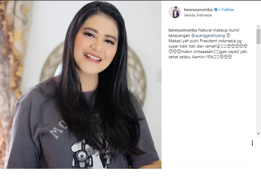 Unggahan Ini Seperti Ingin Mengabarkan Kahiyang Ayu Hamil