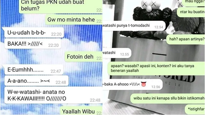 6 Chat Lucu Bareng Teman Wibu, Ujungnya Bikin Elus Dada