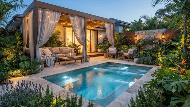 Inspirasi Outdoor Lounge di Belakang Rumah