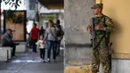 Personil militer berjaga di jalan di San Salvador, El Savador pada 1 Februari 2024 menjelang pemilihan presiden dan legislatif. (Marvin RECINOS/AFP)