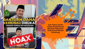 Cek Fakta: Hoaks Video Pendaftaran Bantuan Dana dari Arab Saudi Melalui Kemenag