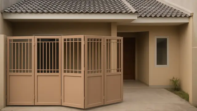 Rumah Sederhana yang Ada Gerbangnya (Foto: ChatGPT)
