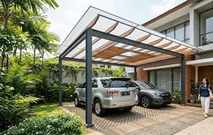 7 Desain Carport yang Tetap Terang Tanpa Banyak Lampu, Fungsional dan Hemat Energi