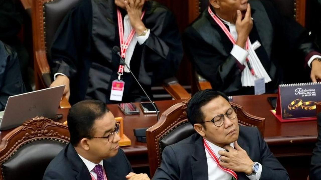Meski begitu, persidangan soal kasus perselisihan Pemilu dan Sengketa Pilpres 2024 yang digelar di MK telah berlangsung dengan lancar. Foto: AFP<br>