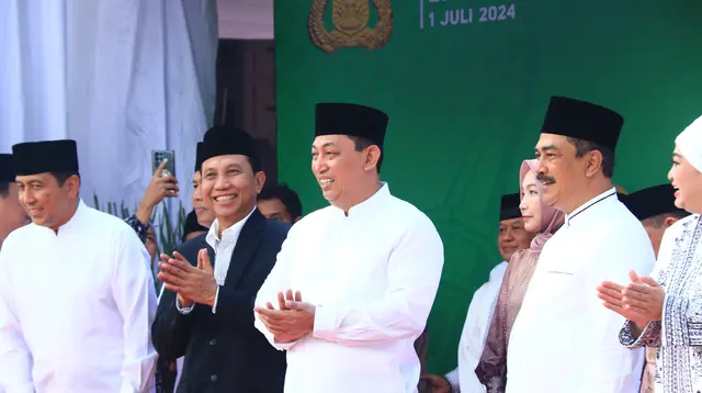 Kapolri Jenderal Listyo Sigit Prabowo mengucapkan selamat Hari Raya Idul Adha 1445 Hijriyah kepada seluruh umat Islam yang merayakan. (Nanda Perdana).