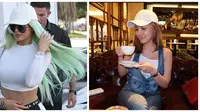 Bella Sofie dan Kylie Jenner pakai topi sama, siapa yang lebih keren?