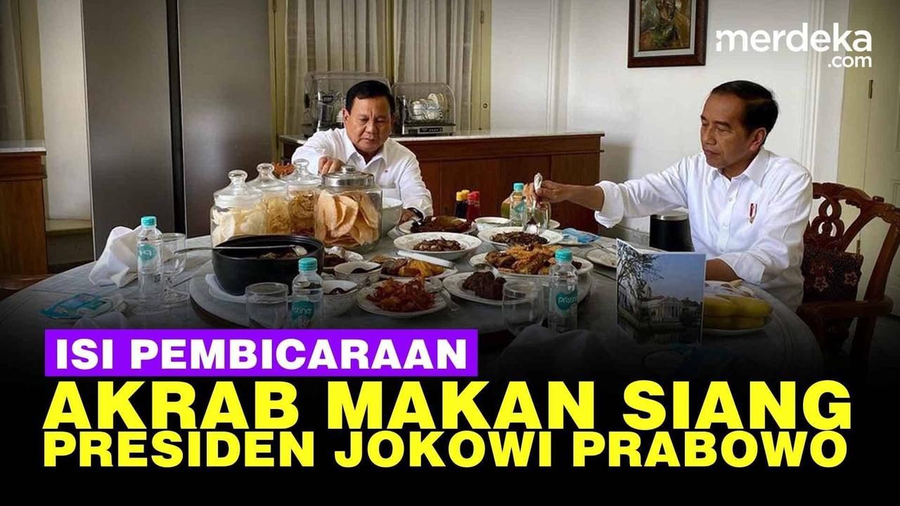 VIDEO: Terungkap, Isi Pembicaraan Akrab Saat Jokowi Undang Prabowo Makan Siang