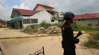 Rumah terduga teroris di Balikpapan, Kaltim. (Liputan6.com/ Abelda Gunawan)