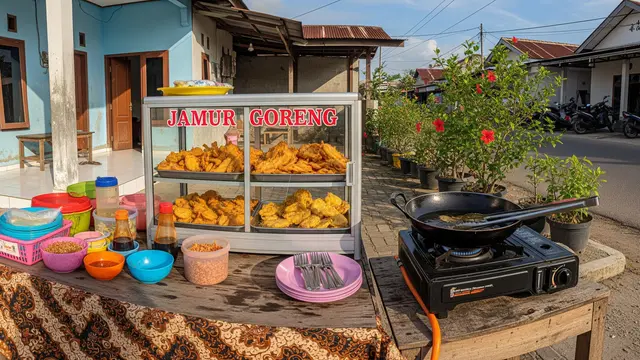 Ide usaha jualan gorengan sore hari jamur crispy