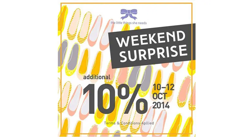 Diskon Weekend Surprise dari The Little Thing She Needs