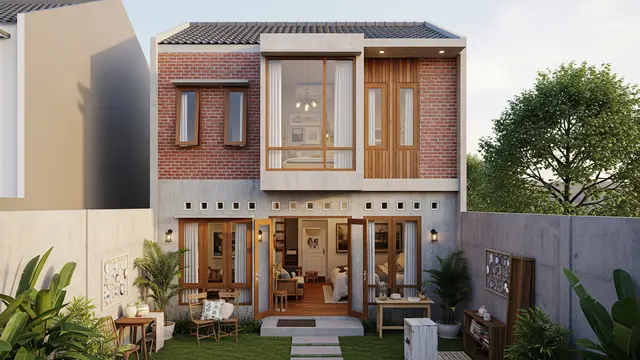 Model Rumah Kecil Ala American Farm, Modelnya Antik dan Bikin Nyaman/ Ilustrasi AI