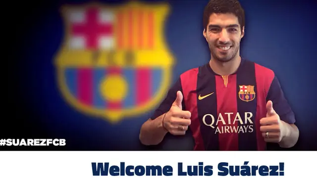 Luis Suarez resmi ke Barcelona