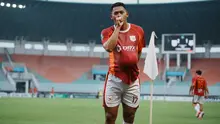 Taufik Hidayat menjadi pahlawan untuk Garudayaksa FC saat laga melawan PSMS Medan di Stadion Pakansari, Kabupaten Bogor, Minggu (25-1-2026). Berkat gol yang dicetaknya, Garudayaksa FC menang dengan skor 2-1 ( Nandang Permana/Bola.com)