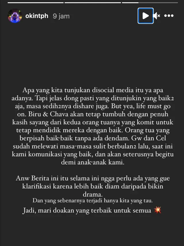 Unggahan Niko Al Hakim. (Foto: Instagram @nikotph)