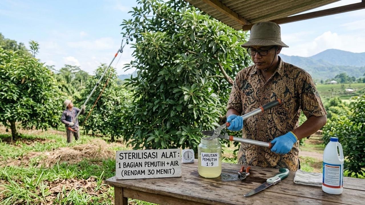 Alat Pemangkas yang Bersih dan Tepat