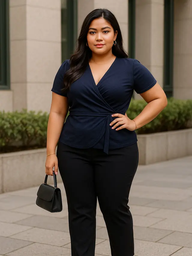 Atasan Wanita Trendy untuk Tubuh Curvy (Foto: ChatGPT)