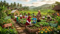 5 Cara Bikin Kebun Sayur Cantik di Desa untuk Edukasi Anak yang Seru & Menyenangkan