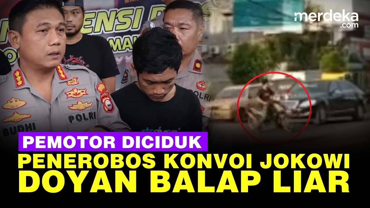 VIDEO: Perintah Langsung, Pemotor Terobos Rombongan Jokowi Dibina Tak Usah Dihukum