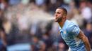 Kyle Walker merupakan salah satu bek kanan terbaik di dunia yang dimiliki oleh Manchester City. Didatangkan dari Tottenham dengan harga 47,5 juta euro pada 2017 lalu, Walker mampu tampil sepadan dengan biayanya. Ia tercatat memiliki gaji 110 ribu euro per minggu. (AFP/Oli Scarff)